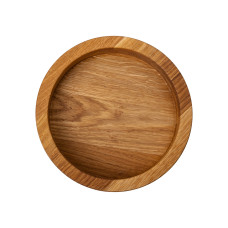 Дерев'яна миска для подачі 27 см глибока з дуба (LG-B1W270226)