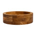 Дерев'яна миска для подачі 25 см глибока з дуба (LG-B2W250206)