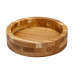 Дерев'яна миска для подачі 22 см глибока з дуба (LG-B2W220180)