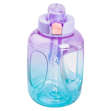 Бутылка для воды спортивная 1.6 л пластиковая с трубочкой с ремешком 22 см Фиолетовая HP-14-35V Бутылка для воды спортивная 1.6 л пластиковая с трубочкой с ремешком 22 см Фиолетовая HP-14-35V