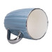 Кружка фарфоровая 400 (мл) с серебристым ободком и ручкой Голубая RX-N231315BL