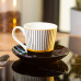 фарфоровая чашка с черным блюдцем 200 мл RX-N24708WP