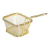 Корзина сервировочная для подачи картофеля фри и снеков 10.5×9×5.5 см Золотой HP-19-4-S-G