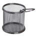 Кошик сервірувальний для картоплі фрі та снеків 9×9×9 см Черная HP-19-5-B