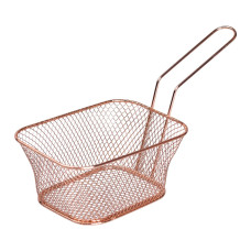 Корзина сервировочная для картофеля фри и снеков 14×10×6 см Розовый HP-19-9-R
