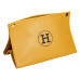 Салфетница из эко кожи 20×7.5×11.5 см для салфеток на кнопках Желтый HP-3-213Y