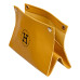 Салфетница из эко кожи 20×7.5×11.5 см для салфеток на кнопках Желтый HP-3-213Y