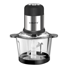 Чоппер измельчитель 800 Вт 4 лезвия с чашей на 1,5 литра мясорубка Sokany SK-7025A