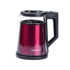 Электрочайник с автоматическим отключением 1.7 л Sokany дисковый 2000 Вт SK-SH-1076R