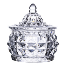 Конфетница стеклянная c крышкой Ø 8 см круглая HP-YH-3 Конфетница стеклянная c крышкой Ø 8 см круглая HP-YH-3