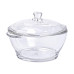 Супница с крышкой Ø 15.5 см кастрюля бульонница стеклянная 1 л HP-YH-15
