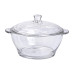 Супница с крышкой Ø 15.5 см кастрюля бульонница стеклянная 1 л HP-YH-15