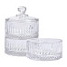 Конфетница трехъярусная стеклянная с крышкой Ø 10 см HP-YH-16