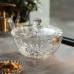 Салатница стеклянная с крышкой 24 см под хрусталь HP-YH-62