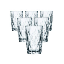 Набор стаканов для напитков 6 шт из толстого стекла 400 мл стаканы для холодных напитков HP-YH-63