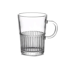 Набор чашек стеклянных 2 шт для чая и кофе 500 мл прозрачные HP-YH-70