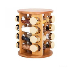 Набор для специй на деревянной подставке 16 стеклянных емкостей для приправ HP-1367 Набор для специй на деревянной подставке 16 стеклянных емкостей для приправ HP-1367