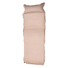 Матрас в палатку 175х65х4 см матрас походный туристический с надувным подголовником Бежевый SJ-0028-3