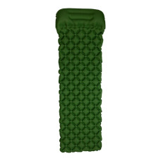 Матрас для палатки надувной походный 190х55х3 см туристический матрас Зеленый SJ-0084GR