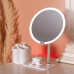 Зеркало для макияжа с подсветкой круглое настольное Ø21 см с подставкой Белое HP-10-9AW