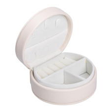 Скринька для прикрас з еко шкіри 10×9×4.5 см ​​органайзер для ювелірних виробів HP-5-31BE (LG-HP-5-31BE)