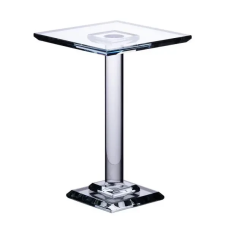 Тортівниця скляна на ніжці 12×12×23 см кругла стійка для торта, капкейків HP-4-72L (LG-HP-4-72L)