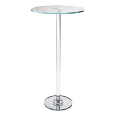 Тортівниця скляна на високій ніжці 30×60 см кругла підставка для торта, капкейків HP-4-88M (LG-HP-4-88M)