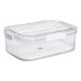 Контейнер для їжі пластиковий 32.5х22.5х11 см харчовий контейнер з індикатором дати 4.2 л Білий HP-27-2 (LG-HP-27-2)
