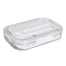 Контейнер для їжі пластиковий 32.5х22.5х6 см Білий HP-27-6 (LG-HP-27-6)