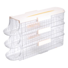 Лоток для яєць у холодильник на 3 яруси 32х10х18.5 см Бежевий HP-27-15 (LG-HP-27-15)