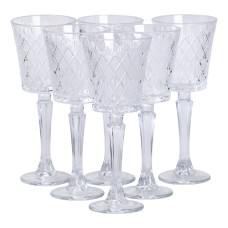 Набір келихів для вина 6 шт 225 мл на високій ніжці HP-19-128 (LG-HP-19-128)