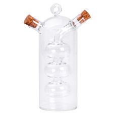 Пляшка для олії та оцту 2 в 1 скляна 400 мл для оливкової, соняшникової олії та оцту HP-34-15 (LG-HP-34-15)