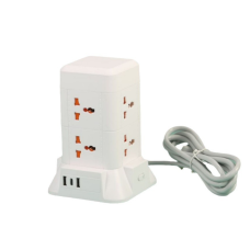 Мережевий фільтр подовжувач 4.8 м з лампою на 6 універсальних розеток з 2 USB, 1 Type-C, бездротова зарядка HP-5-3MF (LG-HP-5-3MF)