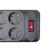 Мережевий фільтр подовжувач 3 м на 6 розеток 4 USB 2 Type-C та кнопкою вимкнення HP-5-15 (LG-HP-5-15)