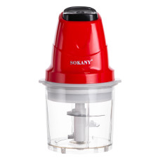Чоппер подрібнювач з чашею на 0.7 л електричний кухонний 250 Вт Sokany SK-06009R (LG-SK-06009R)