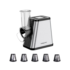 Подрібнювач овочів 5в1 овочерізка 800 Вт з 5 насадками з нержавіючої сталі Sokany SK-06029 (LG-SK-06029)