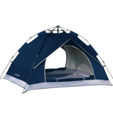 Намет кемпінговий тримісний 190×190×140 (см) автоматичний LU-002 Сиій (LG-LU-002)