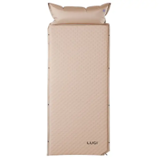 Самонадувний матрац похідний у намет 190×65×3 см туристичний із підголівником LU-026 Бежевий (LG-LU-026)