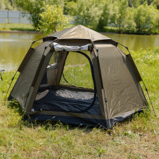 Намет автоматичний 3 місний 240×210×130 (см) кемпінговий з тентом туристичний палатка Camping Lugi LU-020 (LG-LU-020)