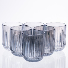 Набір склянок 6 шт скляні склянки 250 (мл) Блакитний HP-19-69 (LG-HP-19-69)