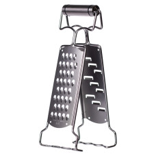 Терка кухонна з нержавіючої сталі  9×4×24 (см) ручна двостороння терка для овочів (LG-HP-8-9)