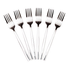 Набір столових виделок 6 штук з нержавіючої сталі 20.5 (см) Срібло HP-8-23 (LG-HP-8-23)