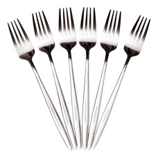 Набір столових виделок 6 штук виделки кухонні з нержавіючої сталі 21 (см) Срібло HP-8-28 (LG-HP-8-28)