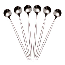 Набір десертних ложок 6 штук нержавіючої сталі 20.5 (см) Срібло HP-8-32 (LG-HP-8-32)