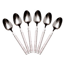 Набір столових ложок 6 штук з нержавіючої сталі 21 (см) Срібло HP-8-33 (LG-HP-8-33)