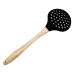 Шумівка для зняття піни силіконова з дерев'яною ручкою 33 (см) ложка шумівка кухонна HP-8-54 (LG-HP-8-54)