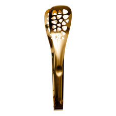 Щипці кухонні металеві 25×5 (см) кулінарні щипці для м'яса, риби, гриля кухарські щипці Золотистий HP-8-64 (LG-HP-8-64)