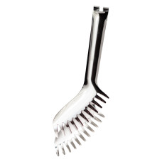 Щипці кухонні металеві 23×4 (см) кулінарні щипці для м'яса, риби, гриля кухарські щипці Сріблястий HP-8-65 (LG-HP-8-65)