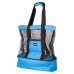 Пляжна сумка холодильник, термосумка на 2 відділення для природи та пікніка 47×15×48 (см) Блакитний HP-14-25BL (LG-HP-14-25BL)