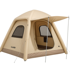 Надувний 3-місний намет 230×230×150 (см) для туризму та риболовлі намет з надувним каркасом Бежевий LU-021 (LG-LU-021)